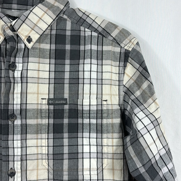Columbia Plaid Flannel Button Down Long Sleeve Shirt | Size Small - Picture 3 of 8